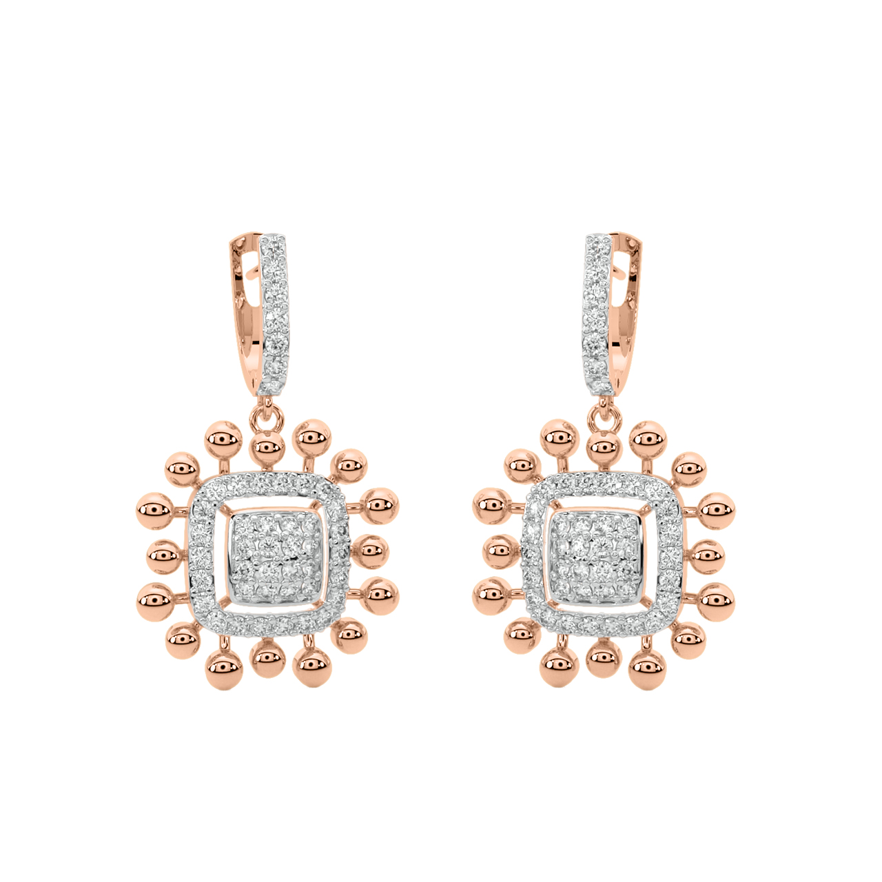 Aureli Round Diamond Earrings